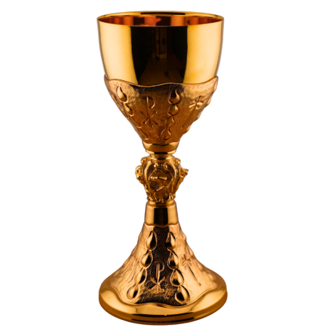 Przejdź do produktu Kielich mszalny włoski złocony Ch-Rho 23,5 cm